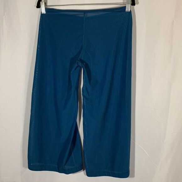 Lululemon Blue Fully Mesh Capri Pants Vintage Rare - Picture 5 of 6